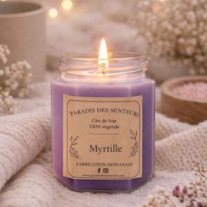 Bougie Myrtille paradis des senteurs fabrication des bougies