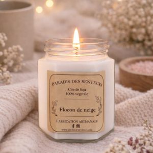 Bougie – Flocon de Neige