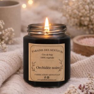 Bougie – Orchidée Noire paradis des senteurs fabrication des bougies