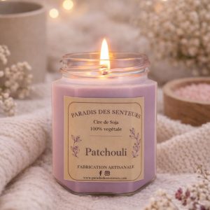 Bougie Patchouli paradis des senteurs fabrication des bougies