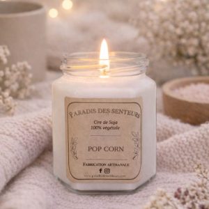 Bougie – Pop Corn paradis des senteurs fabrication des bougies