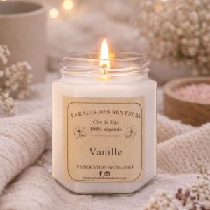 Bougie Vanille paradis des senteurs fabrication des bougies