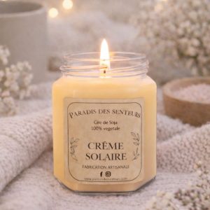 Bougie – Crème solaire paradis des senteurs fabrication des bougies