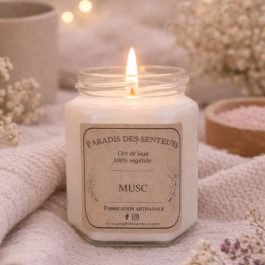 Bougie - Musc paradis des senteurs fabrication des bougies