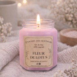 Bougie – Fleur de Lotus paradis des senteurs fabrication des bougies