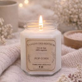 Bougie – Pop Corn paradis des senteurs fabrication des bougies